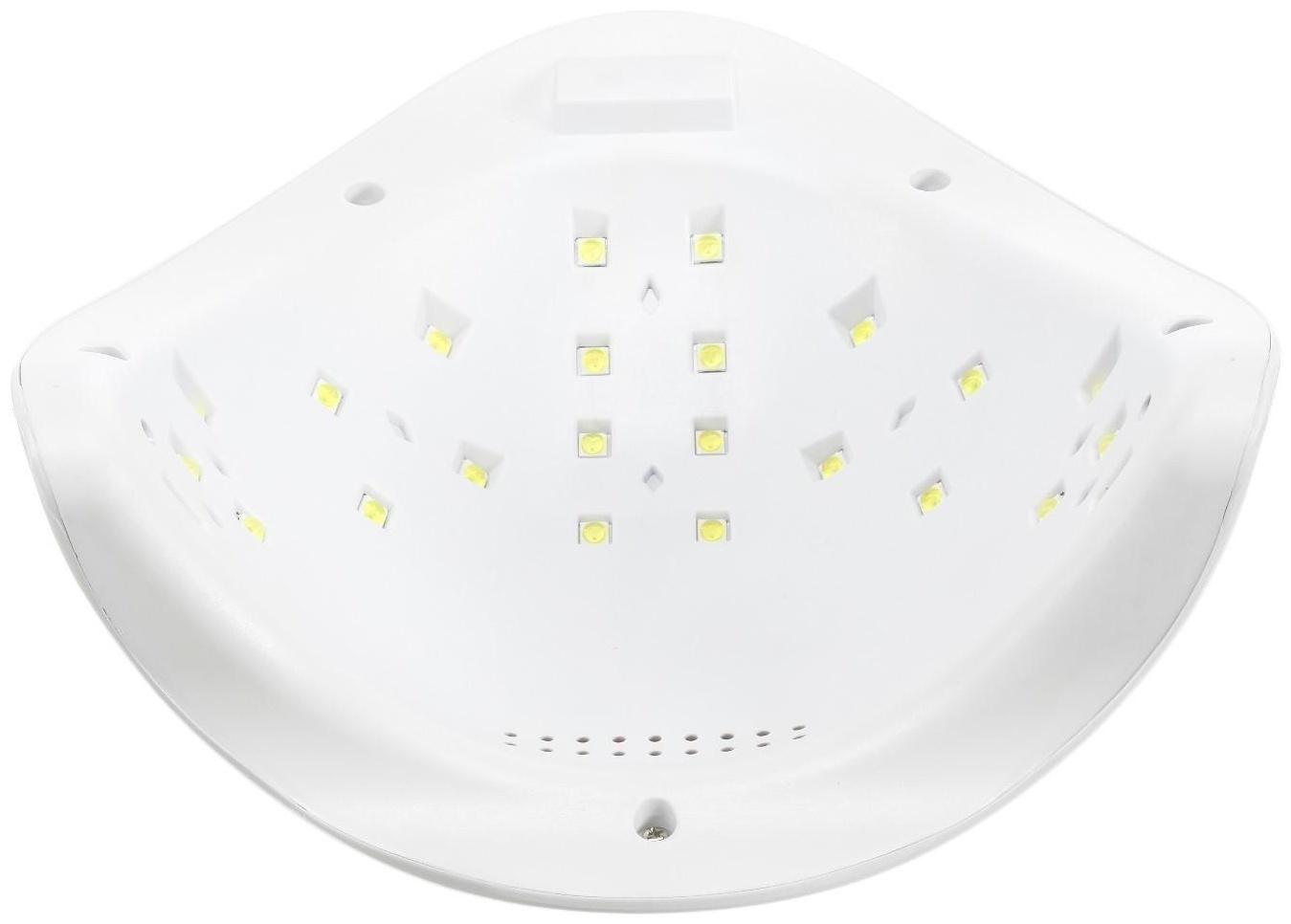 Лампа для гель-лака JessNail SUN 5, UV/LED, 48 Вт, 24 диода, таймер 10/30/60 сек, белая