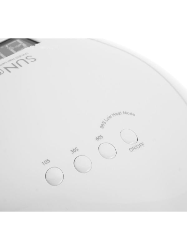 Лампа для гель-лака JessNail SUN 5, UV/LED, 48 Вт, 24 диода, таймер 10/30/60 сек, белая