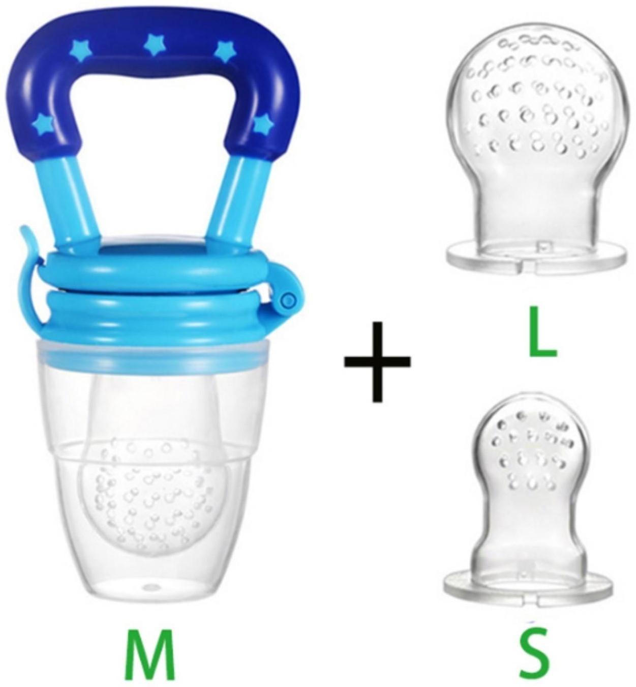 Ниблер с силиконовыми сеточками, размеры S, M, L, в футляре, цвет голубой