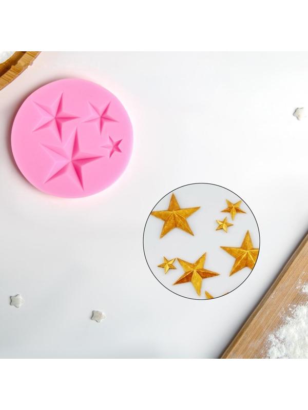 Молд «Звезда», 8×8 см, цвет МИКС