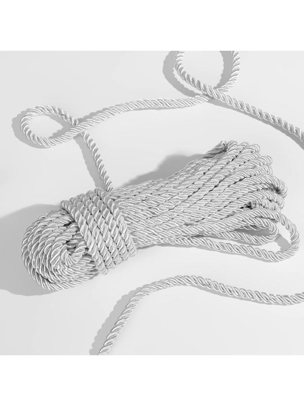 Шнур витой, d = 5 мм, 10 ± 1 м, цвет серебряный