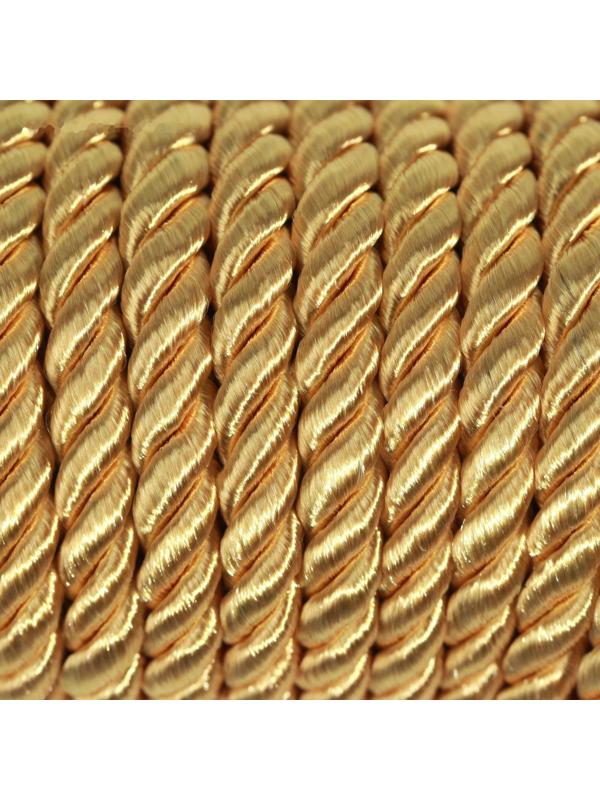 Шнур витой, d = 5 мм, 10 ± 1 м, цвет золотой