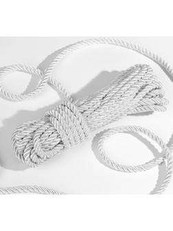 Шнур витой, d = 8 мм, 10 ± 1 м, цвет серебряный