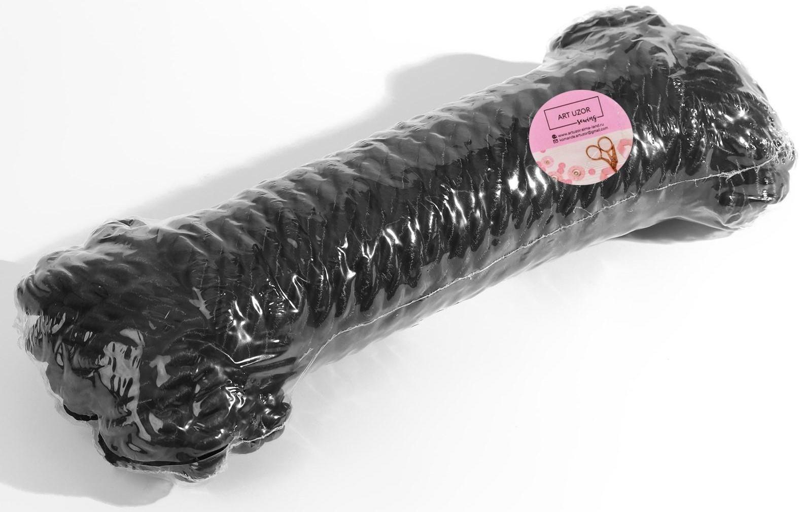 Шнур витой, d = 8 мм, 10 ± 1 м, цвет чёрный