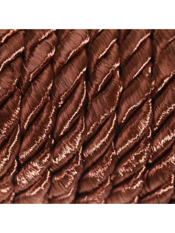 Шнур витой, d = 8 мм, 10 ± 1 м, цвет коричневый