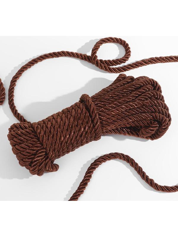 Шнур витой, d = 8 мм, 10 ± 1 м, цвет коричневый