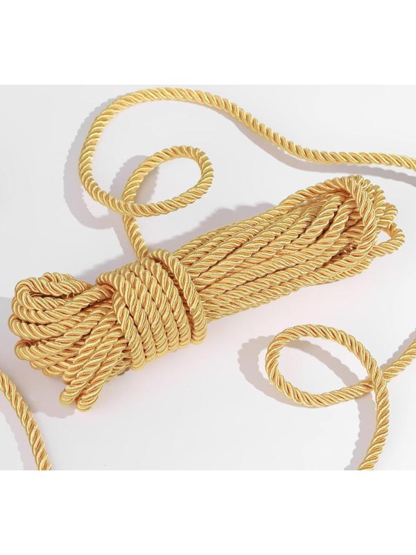 Шнур витой, d = 8 мм, 10 ± 1 м, цвет золотой