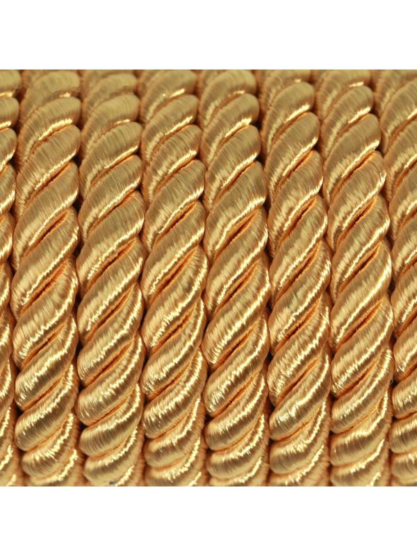 Шнур витой, d = 8 мм, 10 ± 1 м, цвет золотой