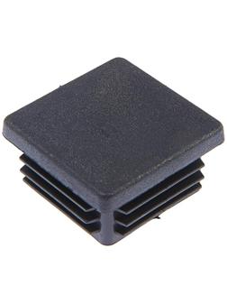 Заглушка для труб квадратная, 50х50 мм, черная