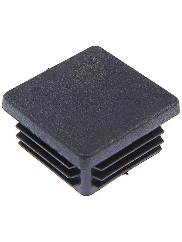 Заглушка для труб квадратная, 50х50 мм, черная