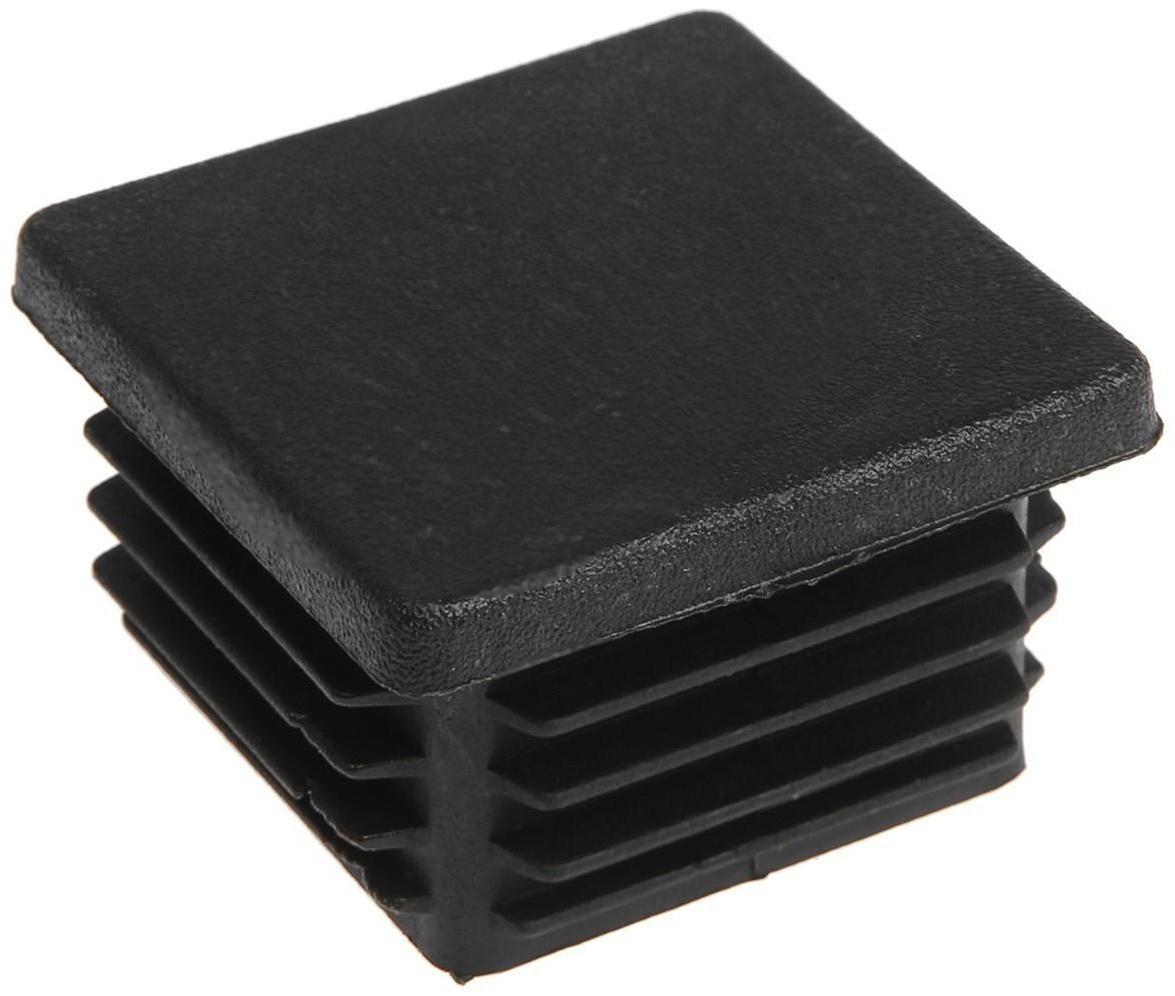 Заглушка для труб квадратная, 60х60 мм, черная