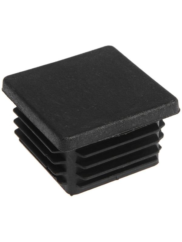 Заглушка для труб квадратная, 60х60 мм, черная