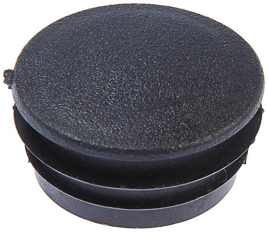 Заглушка для труб круглая, d=50, черная