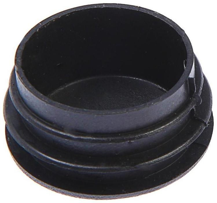 Заглушка для труб круглая, d=50, черная