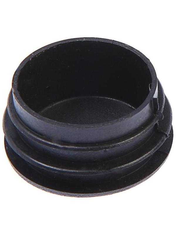 Заглушка для труб круглая, d=50, черная