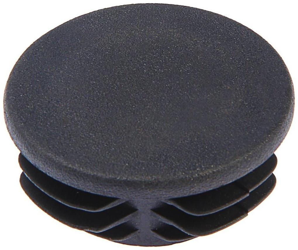 Заглушка для труб круглая, d=73, черная