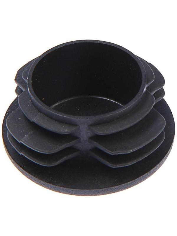Заглушка для труб круглая, d=73, черная
