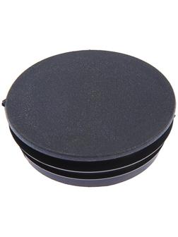 Заглушка для труб круглая, d=76, черная