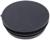 Заглушка для труб круглая, d=76, черная