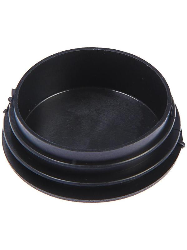 Заглушка для труб круглая, d=76, черная