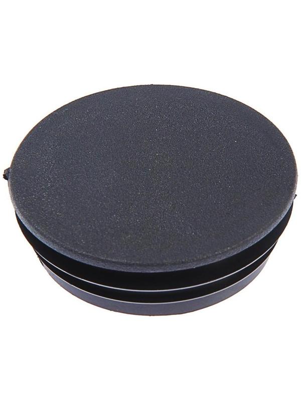 Заглушка для труб круглая, d=76, черная