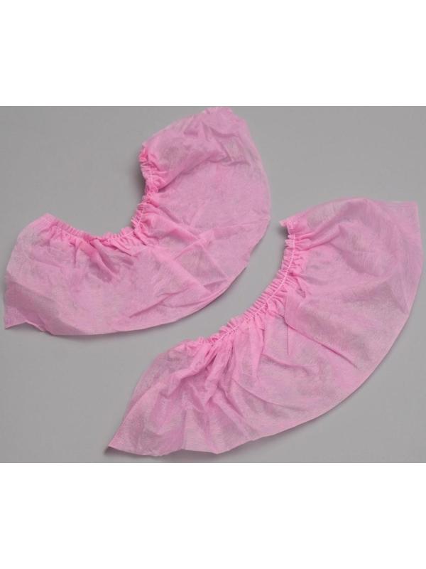 Носки одноразовые из нетканного материала для прокатной обуви, розовые. 43-44 рр