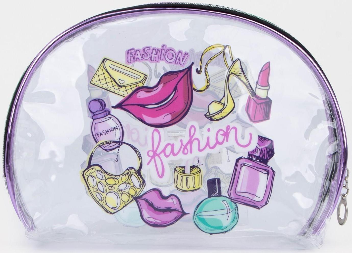 Косметичка на молнии, цвет прозрачный
