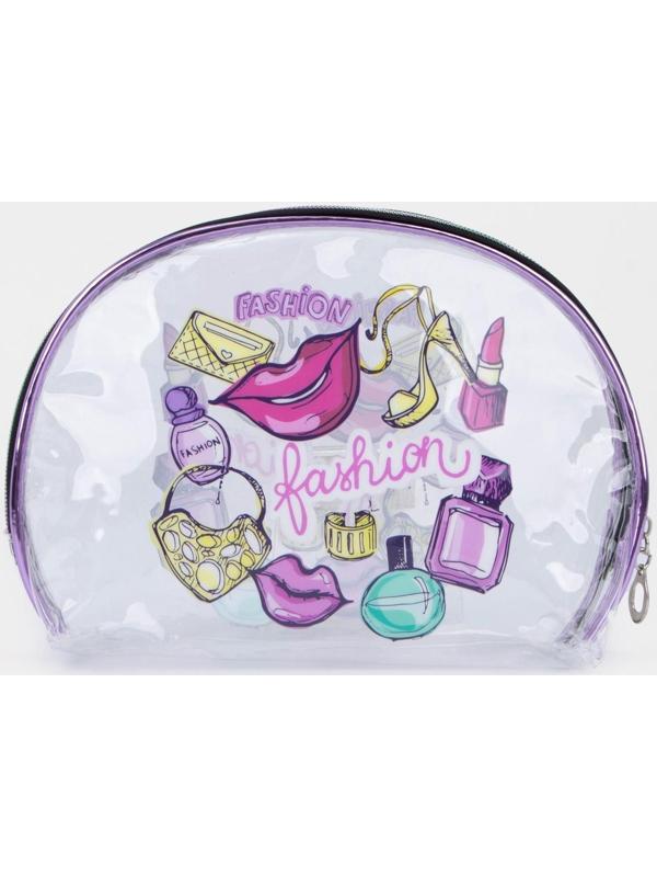 Косметичка на молнии, цвет прозрачный