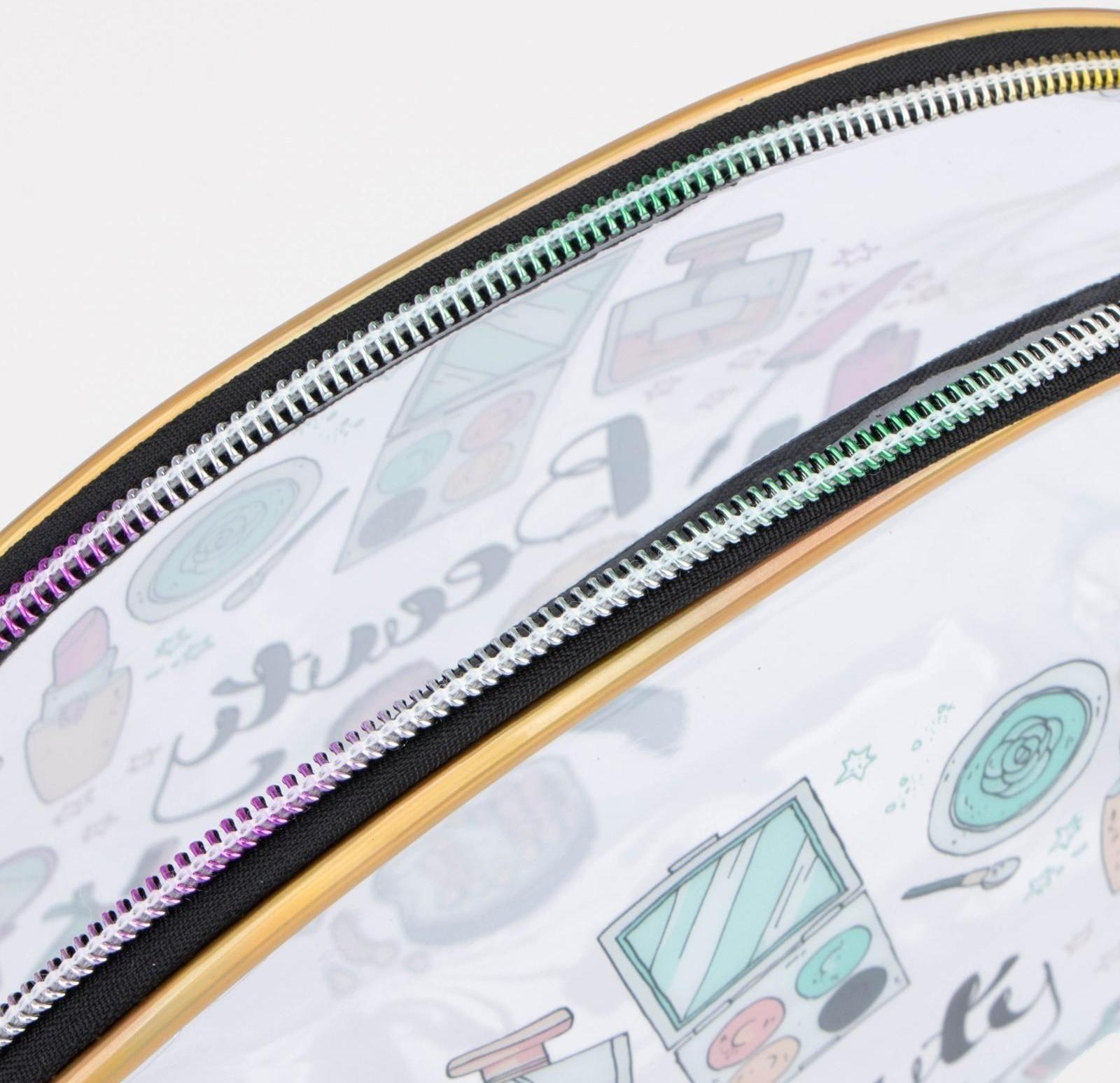 Косметичка на молнии, цвет прозрачный