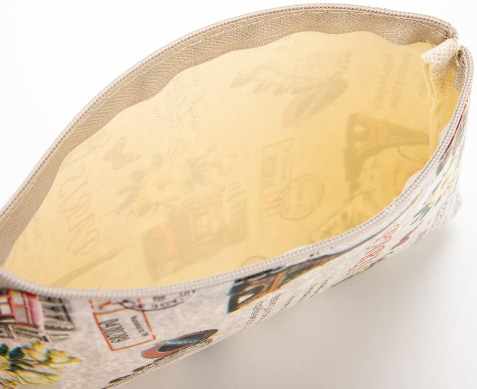 Косметичка на молнии, цвет серый