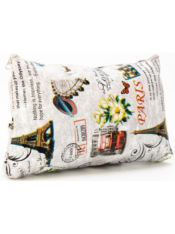 Косметичка на молнии, цвет серый