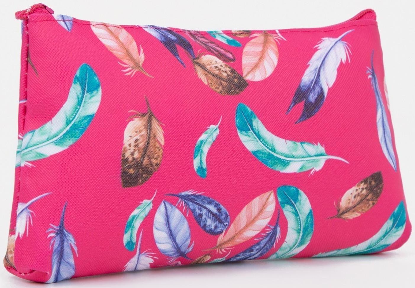 Косметичка на молнии, цвет розовый