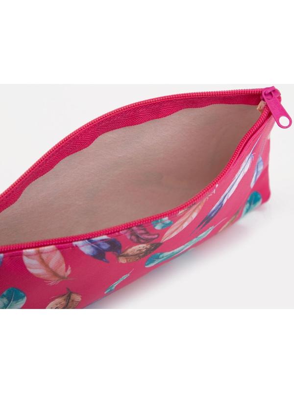 Косметичка на молнии, цвет розовый