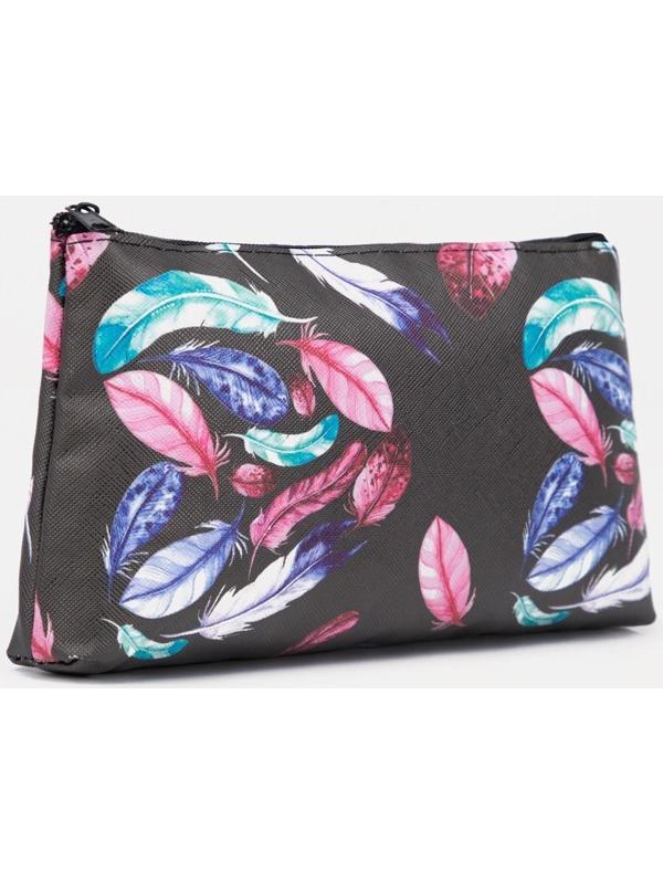 Косметичка на молнии, цвет чёрный