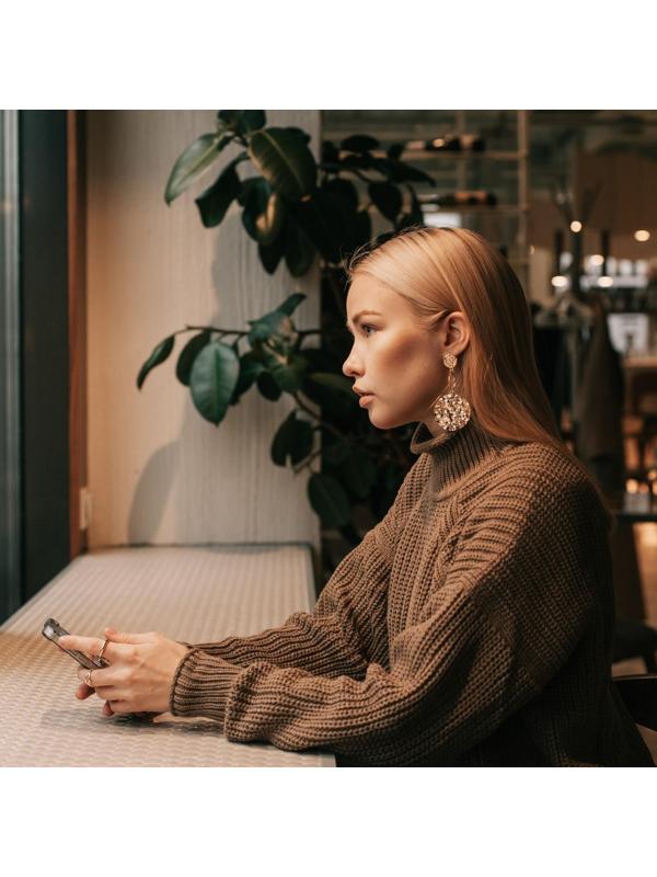 Серьги металл 