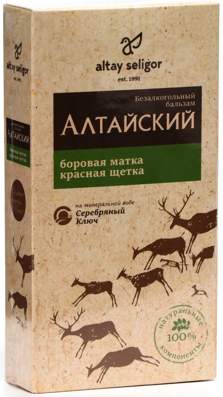 Бальзам «Алтайский» с боровой маткой и красной щеткой 100 мл