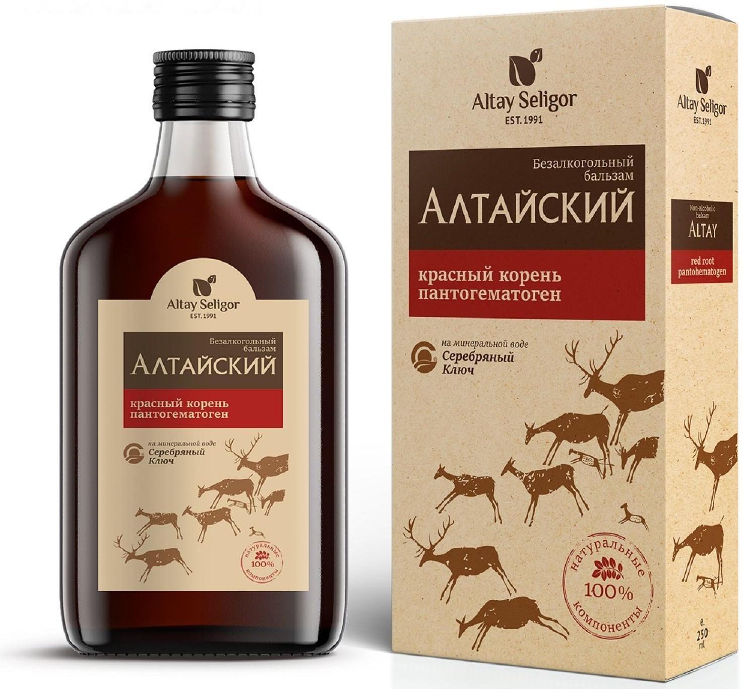 Бальзам «Алтайский» с красным корнем и пантогематогеном 100 мл