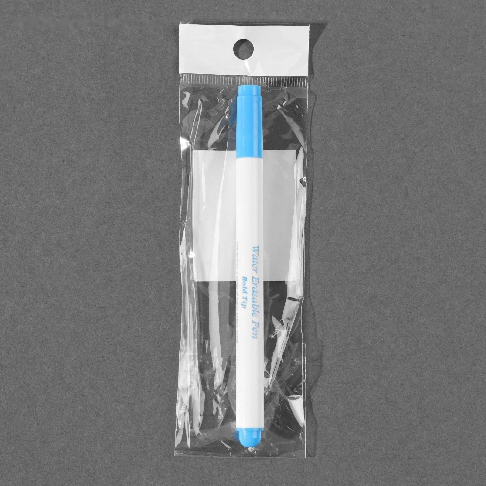 Маркер для ткани, водорастворимый, 14 см, цвет голубой