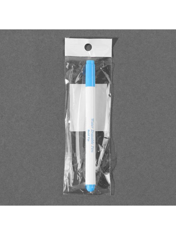 Маркер для ткани, водорастворимый, 14 см, цвет голубой