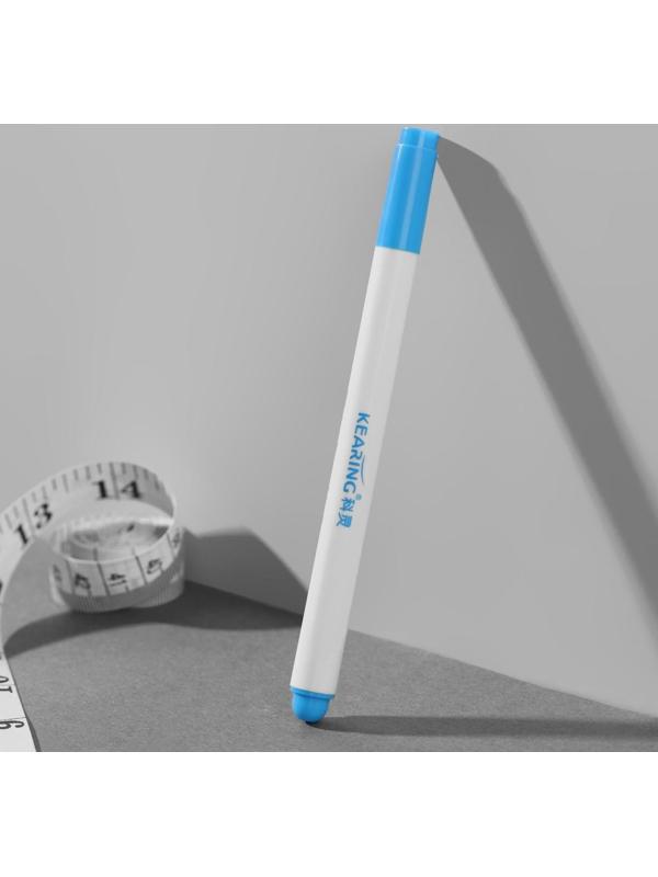 Маркер для ткани, водорастворимый, 14 см, цвет голубой