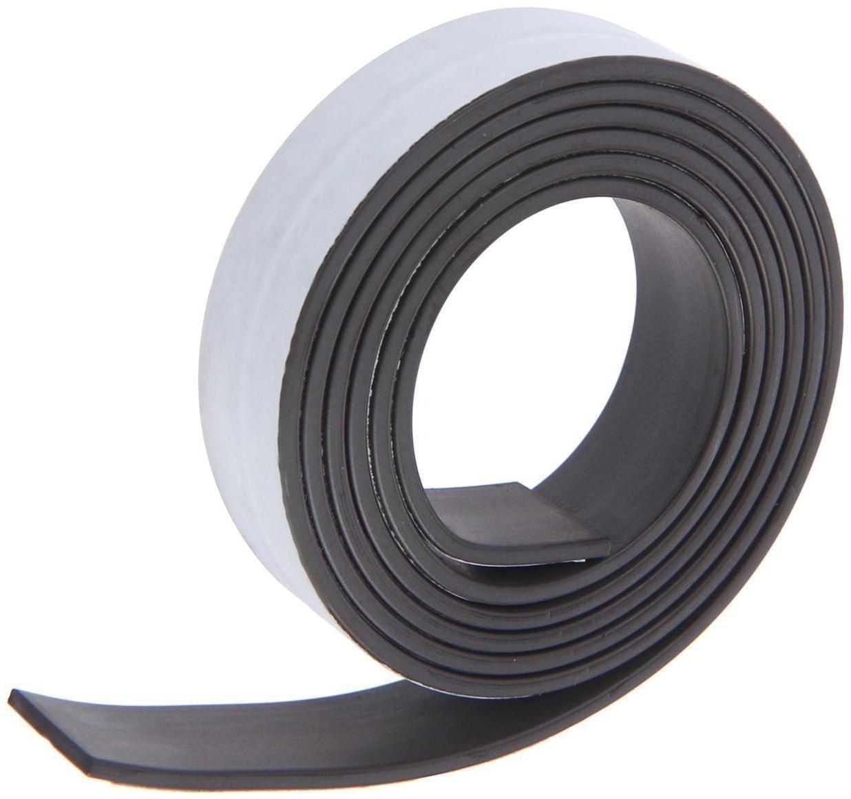 Магнитная лента ТУНДРА, с клеевым слоем, 12.5 х 1.5 мм, длина 0.75 м