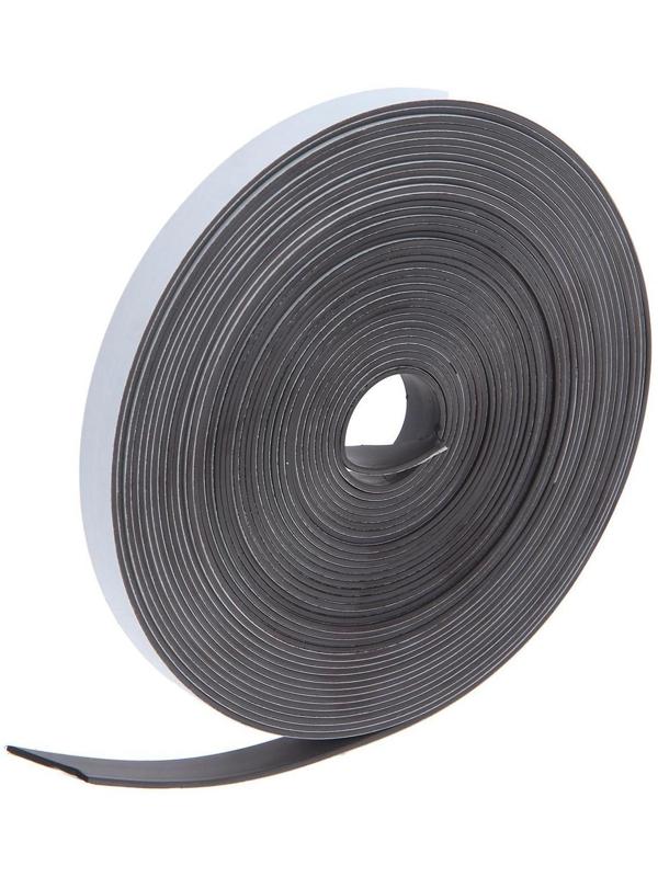 Магнитная лента ТУНДРА, с клеевым слоем, 12.5 х 1.5 мм, длина 10 м