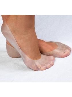 Носочки для педикюра, силиконовые, 20 × 10 см, цвет белый