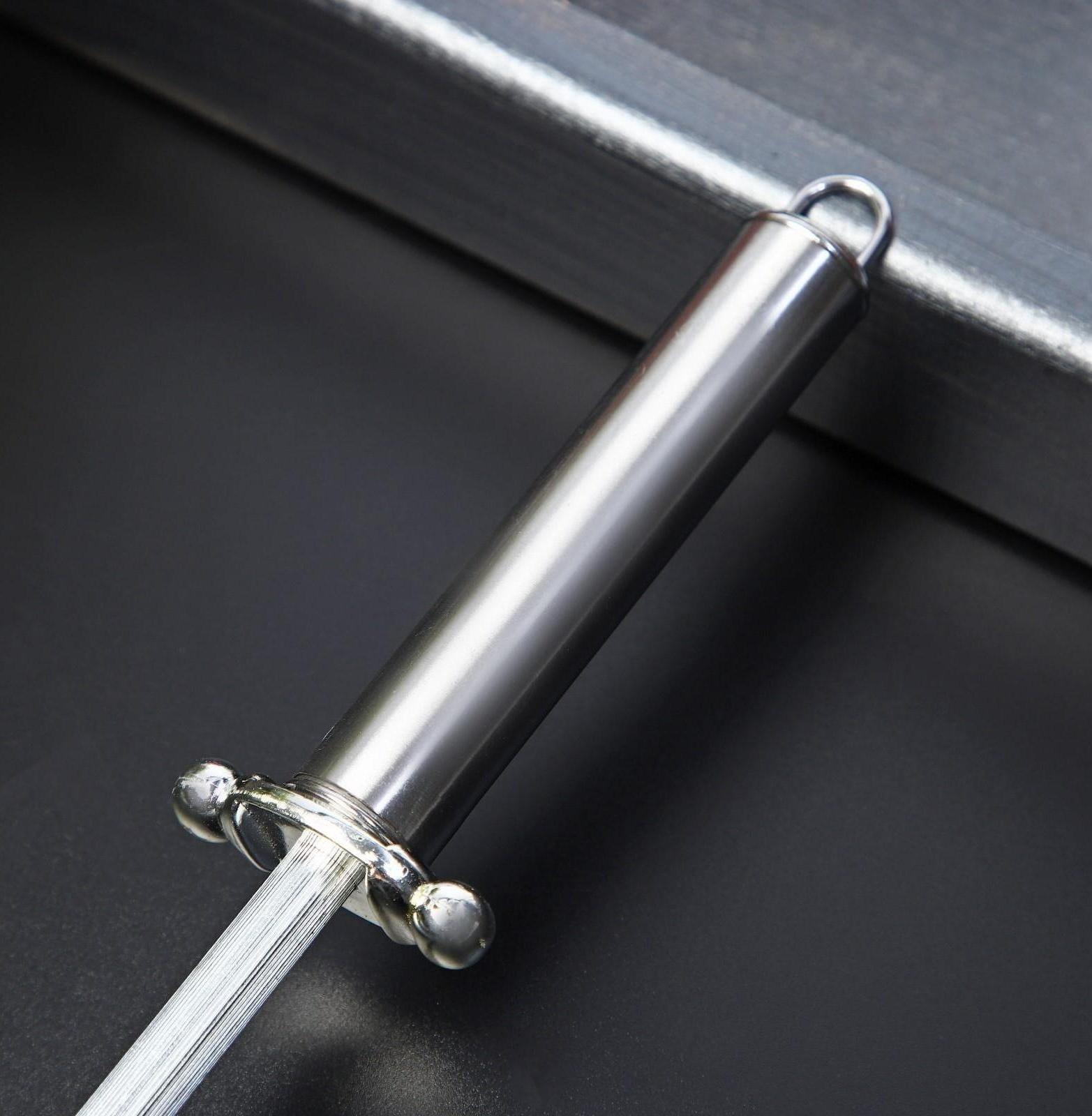 Мусат Доляна «Металлик», 29 см, круглое сечение, цвет серебристый