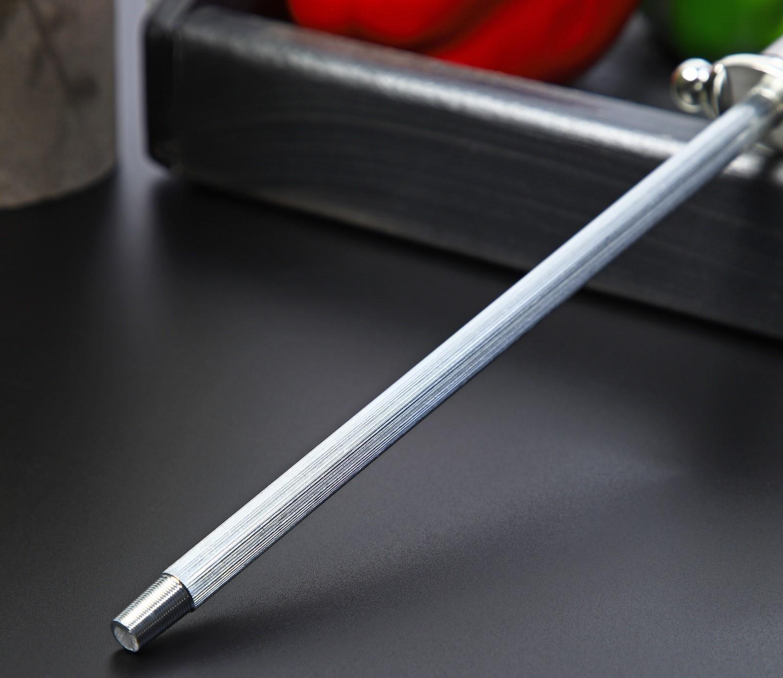 Мусат Доляна «Металлик», 29 см, круглое сечение, цвет серебристый