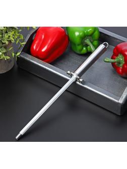 Мусат Доляна «Металлик», 29 см, круглое сечение, цвет серебристый