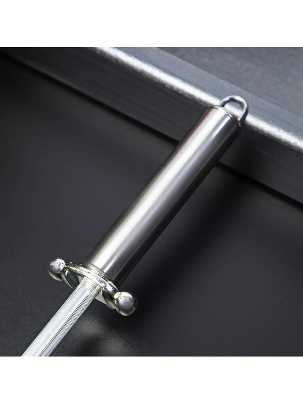 Мусат Доляна «Металлик», 29 см, круглое сечение, цвет серебристый