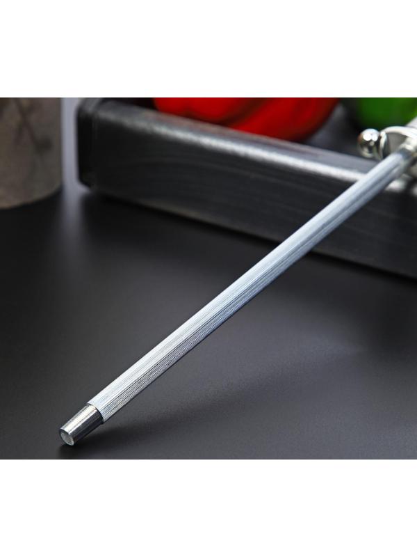 Мусат Доляна «Металлик», 29 см, круглое сечение, цвет серебристый