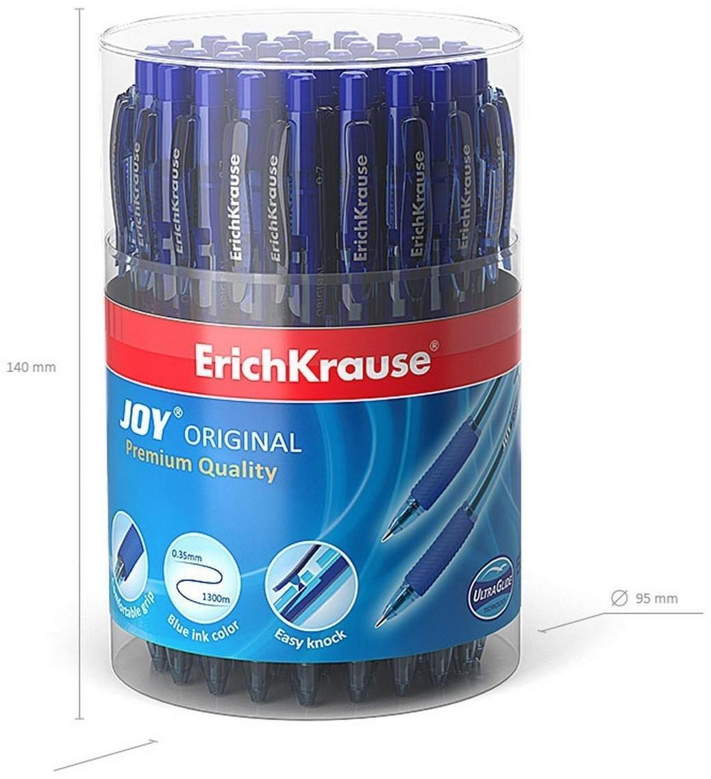 Ручка шариковая автомат ErichKrause JOY Original, комфортное письмо, синяя