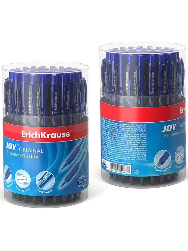 Ручка шариковая автомат ErichKrause JOY Original, комфортное письмо, синяя
